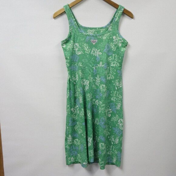 COLUMBIA PFG Freezer III Tank Dress Sz S Emerald City Palm Athletic Performance - Picture 12 of 14